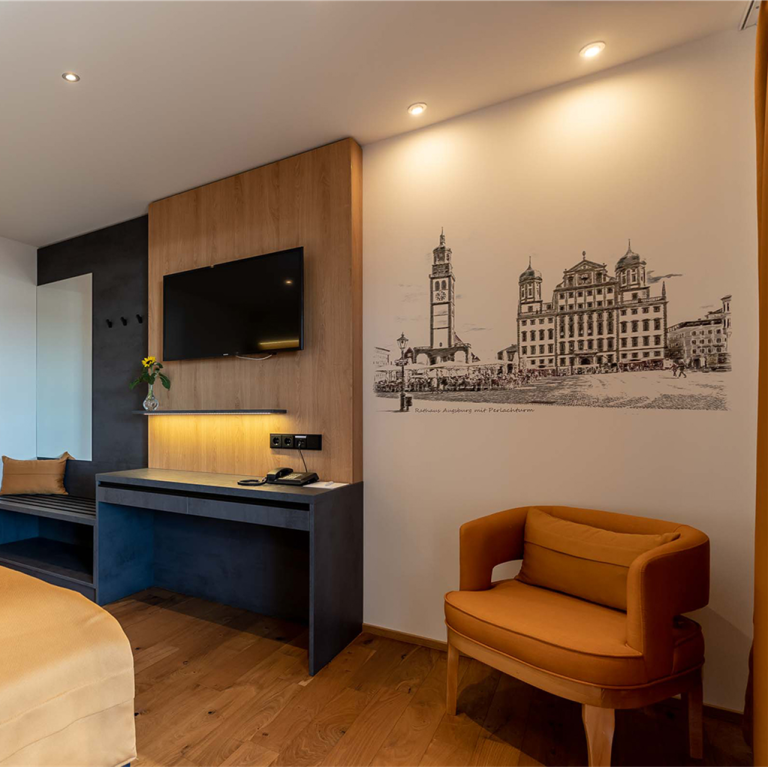 Wanddruck, Hotelzimmer