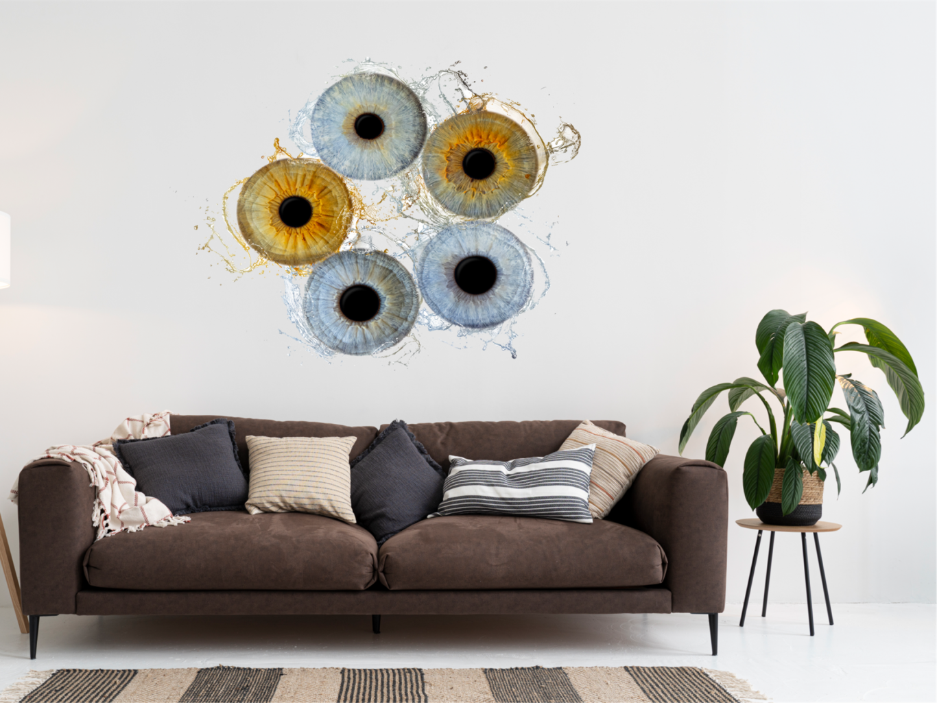 Wanddruck, Wohnzimmer